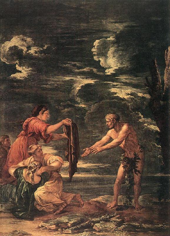 ROSA, Salvator Odysseus and Nausicaa st Germany oil painting art